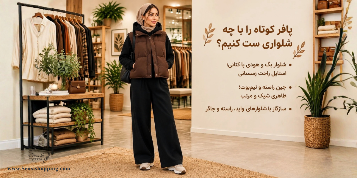 پافر کوتاه را با چه شلواری ست کنیم؟